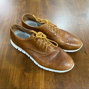 Cole Haan Zerogrand Wing Oxford Leather Shoes Size 10 Narrow